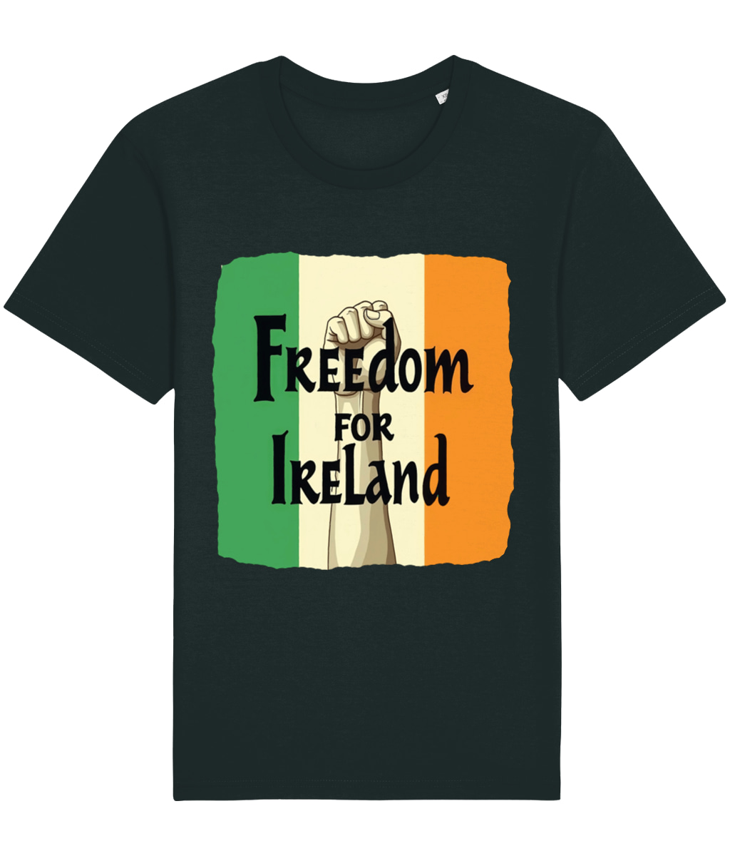 Freedom For Ireland T-Shirt | Graphic T-Shirt | Unisex | 100% Organic Cotton - Image 5