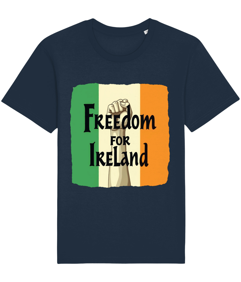 Freedom For Ireland T-Shirt | Graphic T-Shirt | Unisex | 100% Organic Cotton - Image 4