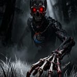 skeleton zombie poster