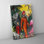 retro alien world canvas