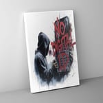 banksy style: no digital id canvas