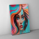 graffiti style face 2 canvas