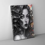 abstract face canvas