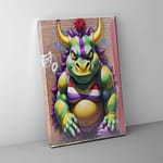 rhino on a wall canvas (copy)