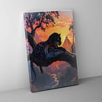 aztec leopard canvas