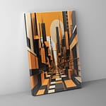 abstract city scape canvas (2)