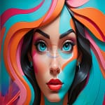 graffiti style face 2 poster