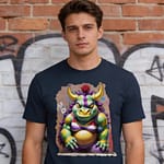 graffiti rhino, tubular unisex 100% organic cotton t shirt