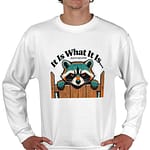 Funny "It Is What It Is" Raccoon | Sarcastic Sweatshirt Printed or embroidered