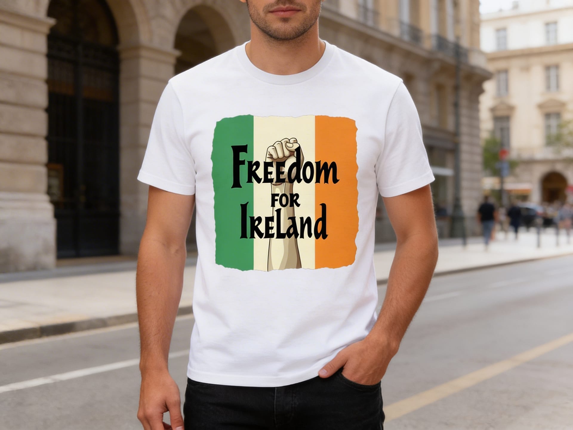Freedom For Ireland T-Shirt | Graphic T-Shirt | Unisex | 100% Organic Cotton