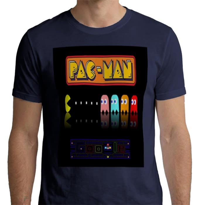 PacMan Retro Arcade Graphic T-Shirt TUBULAR UNISEX 100% ORGANIC COTTON - Image 3